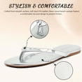 thumbnail image 4 of Flip Flops for Women Thong Flat Sandals Lightweight Minimalist Non-Slip Memory Foam Sole Open Toe Casual Vacation Daily Essentials Classic Beach Slippers, 4 of 7