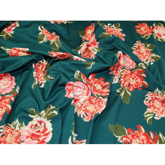 Lady McElroy Scuba Stretch Knit Fabric Jade - per yard