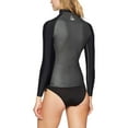 thumbnail image 2 of Aqua Sphere Ladies Long Sleeve Aqua Skin Top, Black/Silver, Size X-Small, 2 of 2