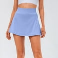 thumbnail image 5 of IROINNID Short Empire Waist Skirt For Women Fake Two-piece Casual SummerYoga Pleated Skirt Solid Color Skirt, 5 of 5