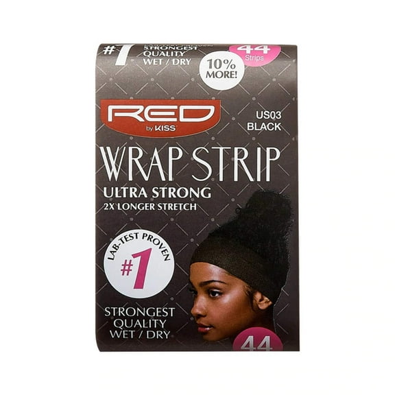 KISS - RED WRAP STRIPS BLACK 2.5' 40 PCS (1 Strip)