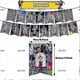 thumbnail image 2 of Barcelona themed birthday party decoration Barcelona fans football team birthday flag cake with balloons, 2 of 5