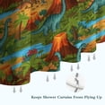 thumbnail image 6 of Colorful Dinosaurs River Volcanoes Pattern Shower Curtain 72"x72" ,Bathroom Decorative Shower Curtains Set with 12 Hooks,Modern Waterproof Washable Shower Curtain, 6 of 6