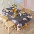 thumbnail image 3 of Pioneer Flower Floral Print Pattern Rectangle Tablecloth 60"x102", Waterproof Polyester Table Cloth, Wipeable Spillproof for Dining Camping Indoor Outdoor, 3 of 6