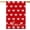 Red, variant on Love Valentines Day House Flag 28x40 Inch Double Sided Outside Anniversary Yard Outdoor Flag