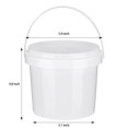 thumbnail image 2 of Cubo de almacenamiento de alimentos Gerrii, 1,4 L, plástico blanco con asa, paquete de 10, 2 of 7