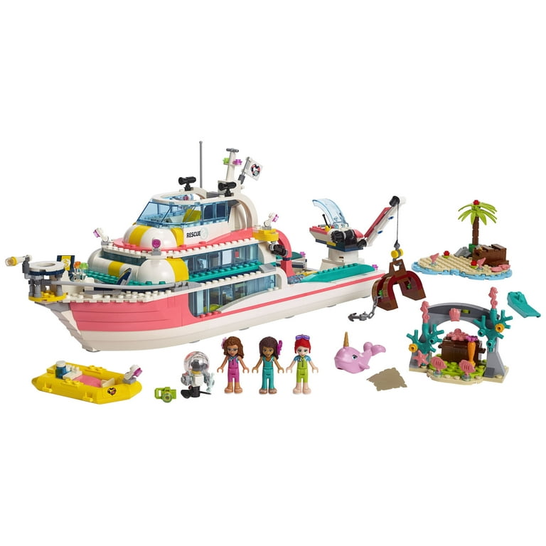 LEGO Friends Rescue Mission Boat 41381 Sea Building Kit for