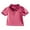 Hot Pink, variant on Kiijoy Girls Casual Versatile Polo Shirt Solid Color Short Sleeve T-Shirt