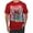 Red, variant on Dean Russo Cosmic Panda Animal Lover Men's Graphic T-Shirt, Forest Green, X-Large
