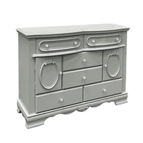 Acme Furniture Flora Dresser w/Door, Gray Finish