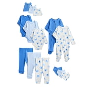 Wonder Nation Organic Cotton Baby Boy Layette Gift Set, 14-Piece, Sizes Newborn-9 Months