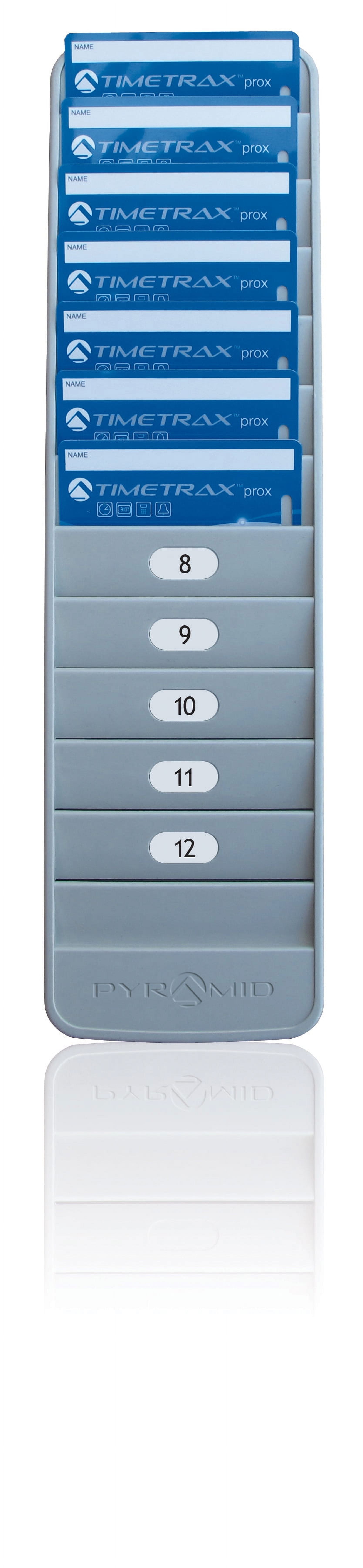 Pyramid employee id 12 pocket badge rack