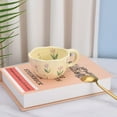 thumbnail image 4 of Ceramic Coffee Mug with Creative Flower Design, 8.5 oz, 4 of 12