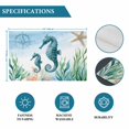 thumbnail image 6 of Seahorse Coastal Placemats Set of 4, Summer Beach Nautical Starfish Compass Placemats for Dining Table, Place Mats for Kitchen Tabletop, Waterproof Wipeable Dining Table Mats Set, 6 of 9