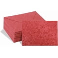 thumbnail image 1 of shiyou-50 Pack A6 Invitation Envelopes, Flower Pattern Invitation Envelopes, Great for Wedding Invitations, 4x6 Greeting Cards, Birthday, Photos (Red), 1 of 4