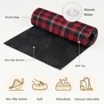 thumbnail image 4 of Black Red Plaid Washable Area Rug 3 x 5 ft Classic Rustic Buffalo Check Grid Soft Non‑Slip Rugs Stain Repellent Indoor Mats for Entry Foyer, Apartment Living Corner Dining Nook, 4 of 9