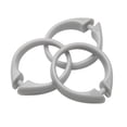 thumbnail image 1 of USCRD-03 Gray Plastic Shower Curtain Hooks, Set Of 12, 1 of 1