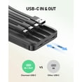 thumbnail image 2 of Cargador portátil Charmast de 10000 mAh con cables integrados, 2 of 9