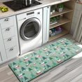 thumbnail image 3 of Light Green Christmas Village Pattern Kitchen Rug Mat,Kitchen Runner Rugs Non Skid Washable,Decorative Kitchen Floor Mats for Kitchen,Sink,Laundry,17"x47.2", 3 of 7
