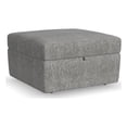 thumbnail image 4 of Bowery Hill Modern Gray Storage Ottoman with Performance Fabric, 4 of 11