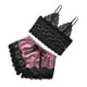 thumbnail image 4 of Conjunto de camisola de de para r Ropa de dormir ribete de encaje y pantalones cortos Despedida de soltera L púrpura claro Salvador Mujer de encaje braga, 4 of 10