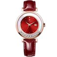 thumbnail image 1 of Reloj Christian Van Sant Bria con Esfera Roja y Correa de Cuero, 1 of 1