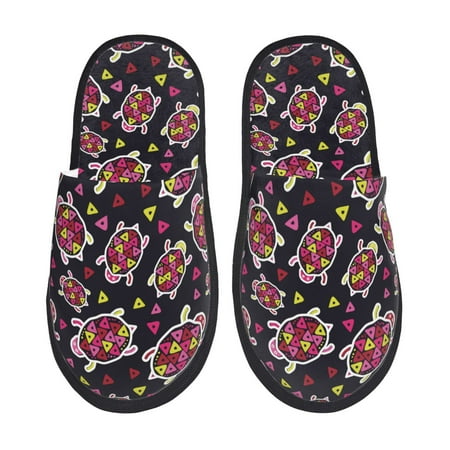 

Tideii Ladybug for Home Indoor Cotton Slippers Autumn and Winter EVA Plush Slippers Household Supplies Unisex-Large