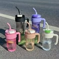 thumbnail image 1 of Sentmoon Spill Proof Travel Bottle 920ml Heat-Resistant Plastic Straw Cup Large Capacity Leak-Proof Water Bottle Drop-Proof Ice Drink Cup for Outdoor or Travel Use Festive Season Discount Offers, 1 of 7