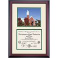 thumbnail image 1 of OCM Diploma Frame for Northeastern State University, Ivory/Hunter Green Mat with Broken Arrow Administration Building Photograph, 24" x 17", 1 of 5