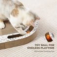thumbnail image 4 of PAWZ Road Cat Scratcher Cardboard 22.4" x 13.8" Scratching Board with Interactive Toys Balls for Indoor Cat, 4 of 11