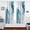 Blue, variant on Blue Marble Grommet Blackout Curtains Thermal Insulated Window Curtain Sets for Bedroom Living Room 63"L x 55"W 2 Panels