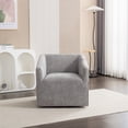 thumbnail image 5 of Nice Modern Upholstered Barrel Armchair, 360° Swivel, 5 of 12