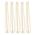 thumbnail image 1 of Collar de Cadena de Abalorios de Acero Inoxidable Sunnimix 2.4 Oro, 1 of 8