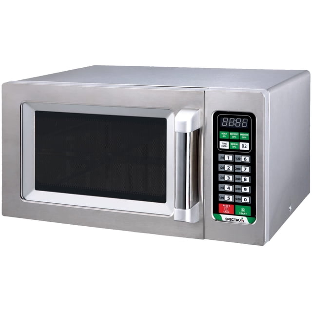 Winco EMW-1000ST Horno microondas de grado comercial, 0,9 pies cúbicos, plateado
