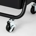 3 Tier Metal Utility Cart Black Brightroom