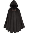 thumbnail image 1 of Capa Medieval renacentista para Halloween, abrigos de Cosplay, disfraces de gamuza de ciervo, capa femenina Vintage con capucha, vestido de fiesta de Carnaval, 1 of 4