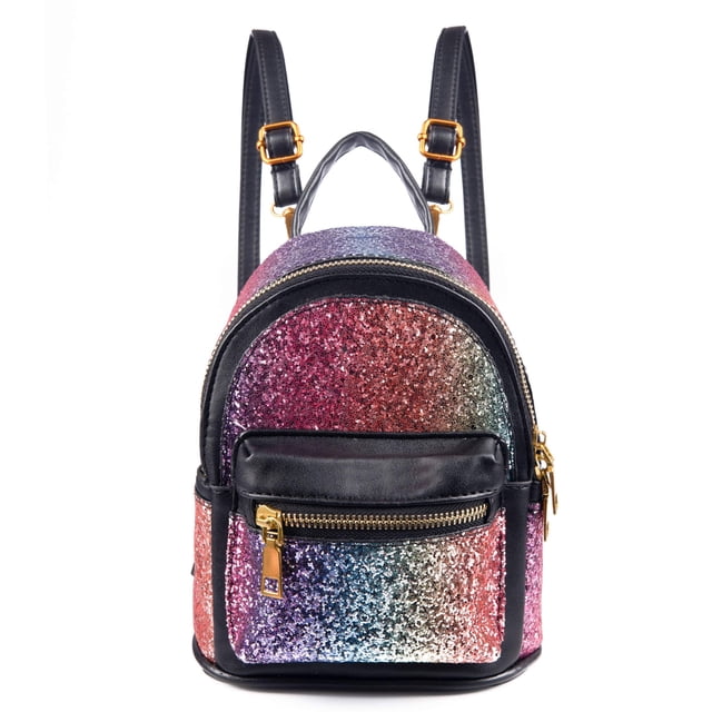 Minimochila SEALINF Bling convertible con hombros de piel sintética