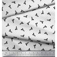 thumbnail image 3 of Soimoi polyester Crepe Fabric Dot & Weapon Printed Craft Fabric by the Yard 52 Inch Wide, 3 of 3