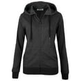 thumbnail image 4 of MAJECLO Women's Casual Full-Zip Hooded Lightweight Long Sleeve Sweatshirt (XX-Large, Charcoal), 4 of 6