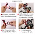 thumbnail image 3 of Bangcool Bike Phone Mount Non-slip Adjustable Bicycle Phone Holder Handlebar Phone Mount, 3 of 7