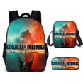 thumbnail image 1 of Set de mochilas escolares Kings Kongs vs Godzillas Kids de nylon, 1 of 1