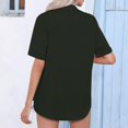 thumbnail image 4 of SDNall Fashion Woman Causal Button Solid Blouse Short Sleeve T-Shirt Summer Tops, 4 of 9