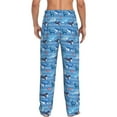 thumbnail image 3 of Xecao Blue Fish Men's Straight Lounge Pajama Pants: The Ultimate in Comfortable Sleepwear, 3 of 9
