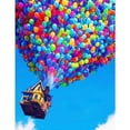 thumbnail image 1 of Kit de pintura con diamantes, diseño de globos Casita con estampado de símbolos, 1 of 6