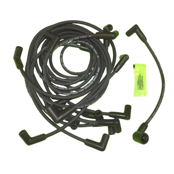 Spark Plug 8mm Wire Set Compatible for Mercruiser with Thunderbolt Ignition Systems V8 5.0 5.7 6.2 7.4 by FASWORX