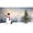 C, variant on SIfdSeng Get it Fast Large Garage Door Banner Outdoor for Holiday Season Festive Xmas Front Porch Welcome Sign with Santa Sleigh Reindeer Snowman Design Indoor Outdoor Use