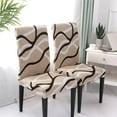 thumbnail image 4 of Dining Room Chair Covers Set of 6, Stretch Soft Spandex Removable Washable Chair Slipcovers Protector for Dining Room,Hotel,Ceremony (Wonderful Life, 6 Pack), 4 of 6