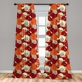 thumbnail image 5 of Ambesonne Geometric Curtains, Colorful Spiral Lines, Pair of 28"x95", Multicolor, 5 of 5
