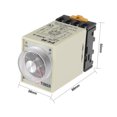 thumbnail image 5 of 24VAC 10S 8 Terminals Range Adjustable Delay Timer Time Relay AH3-3 w base, 5 of 6