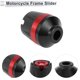 thumbnail image 5 of Protector de guardabarros de aleación de aluminio para slider de marco de motocicleta de 14mm, protección contra choques, 49mm, 60mm, rojo, 2 Pcs, 5 of 7